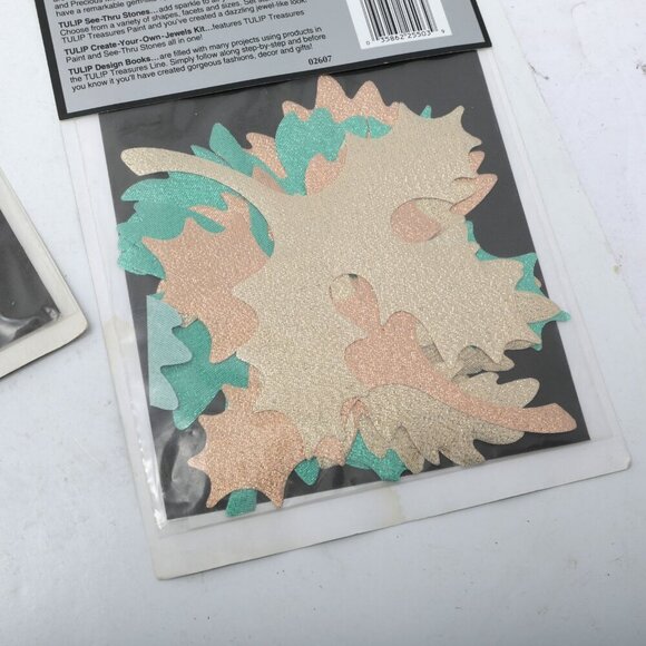 Vintage Tulip Treasures Iron On Patches Lame Strawberry Autumn Harvest 90s Leaf - Picture 3 of 10